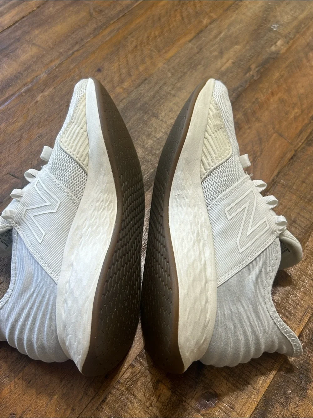 New Balance Women's Cream and Gum Athletic Sneaker